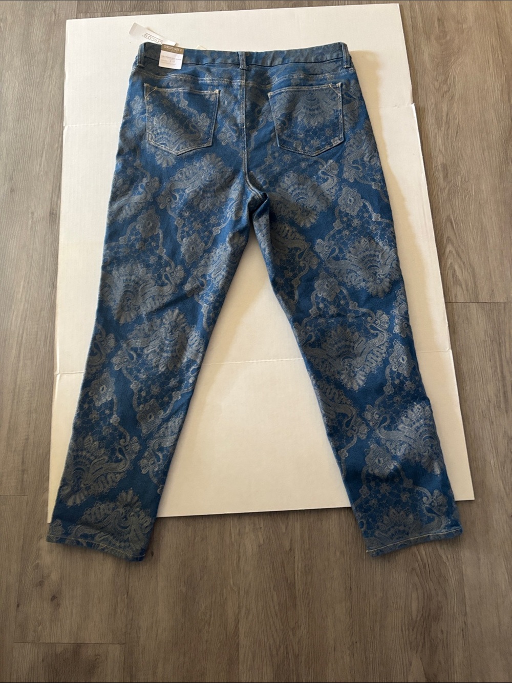 Chico's Blue Patterned Jeans - Picture 6 of 6